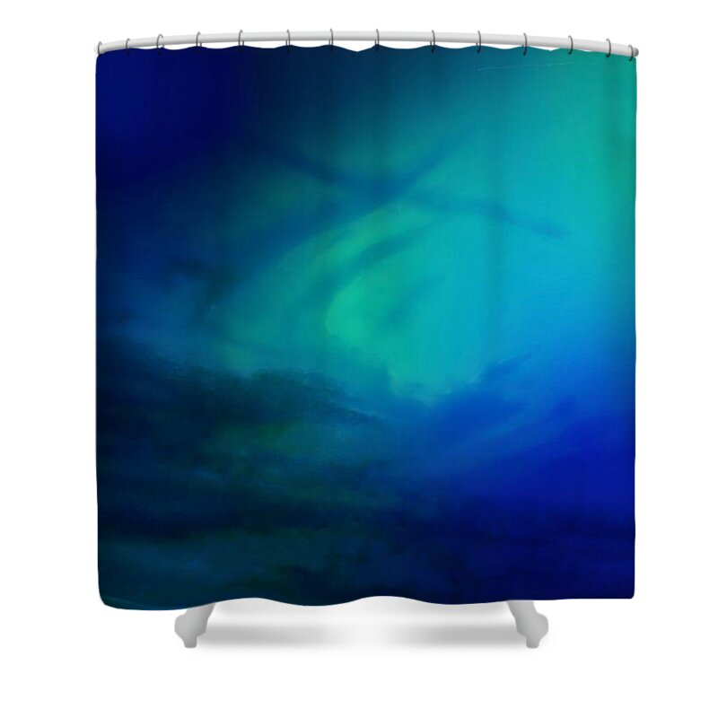 Abstract Shower Curtain featuring the photograph Impending by Judy Kennedy