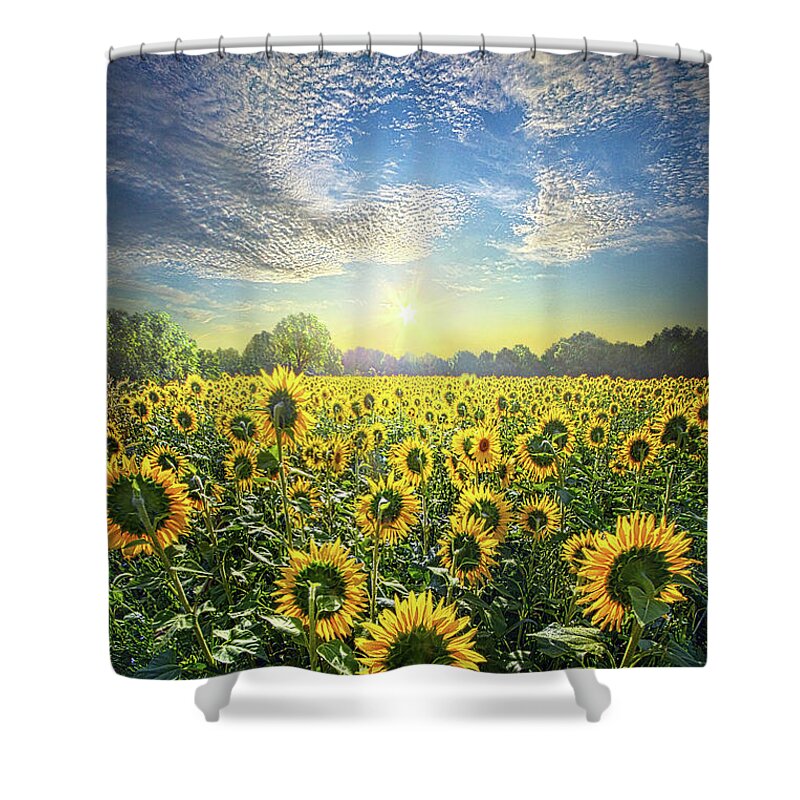 Life Shower Curtain featuring the photograph In Autumn Beauty Stood by Phil Koch