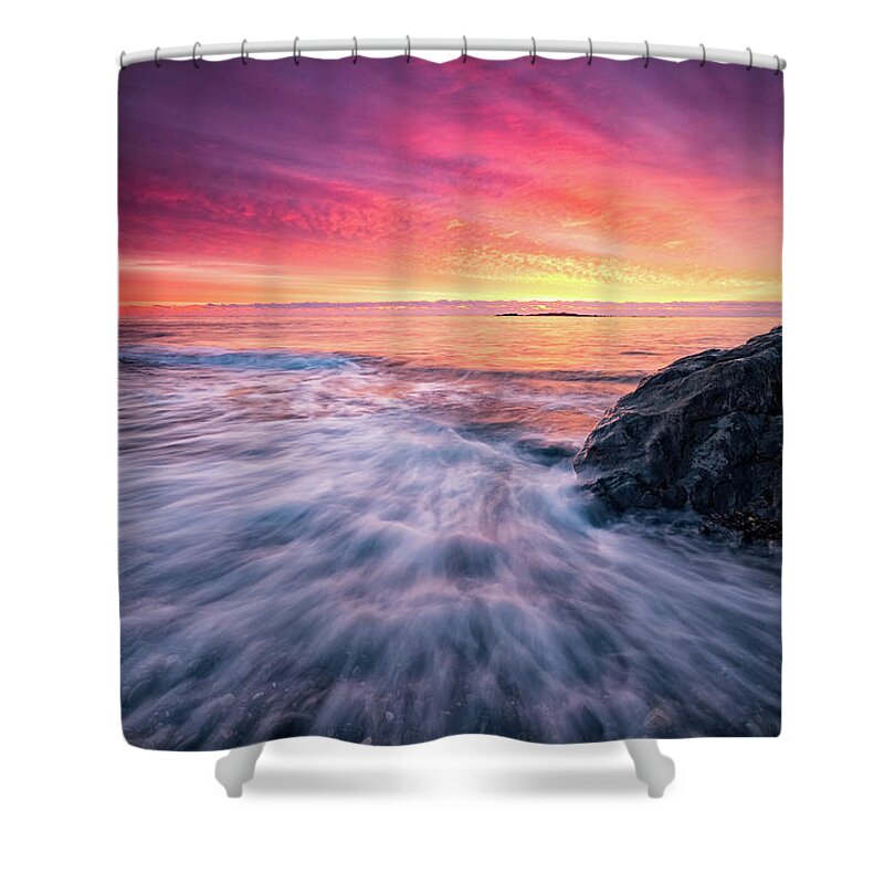 Sunrise Shower Curtain featuring the photograph In The Beginning There Was Light by Jeff Sinon