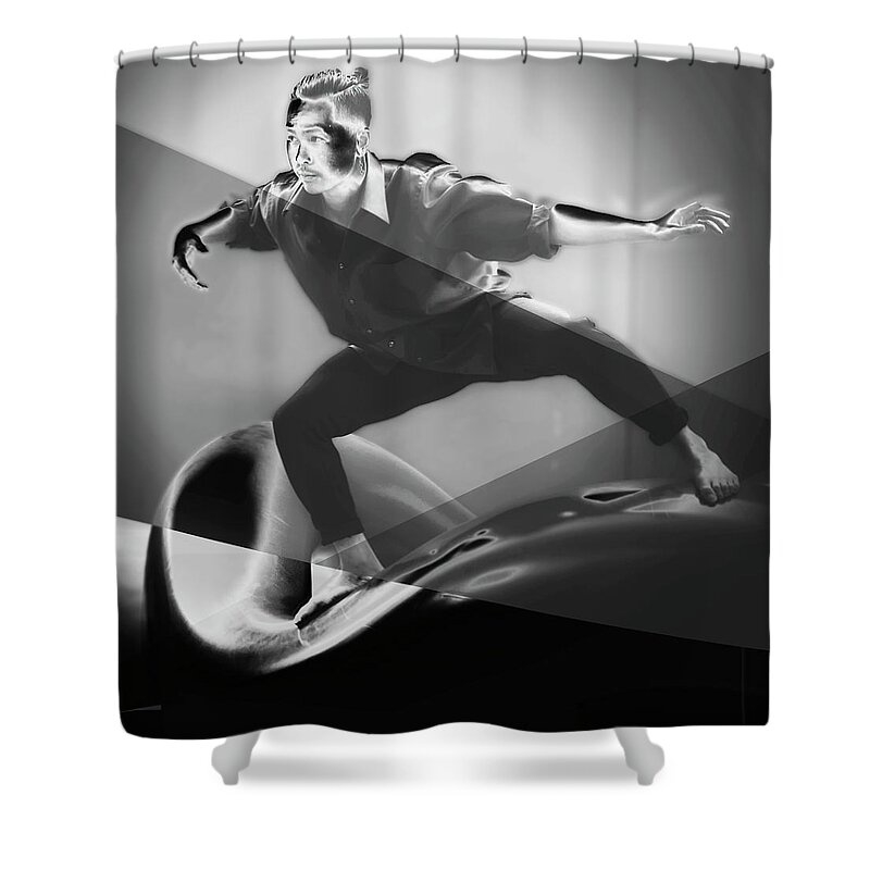 Dance Shower Curtain featuring the photograph In the Flow by Jessica Levant