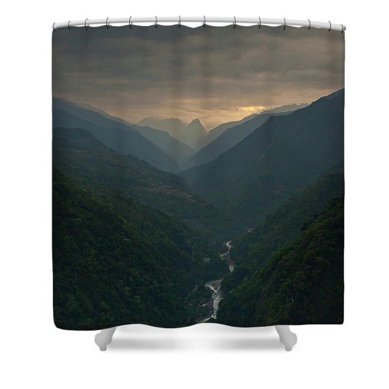 Scenics Shower Curtain featuring the photograph India by Vichienrat Jangsawang
