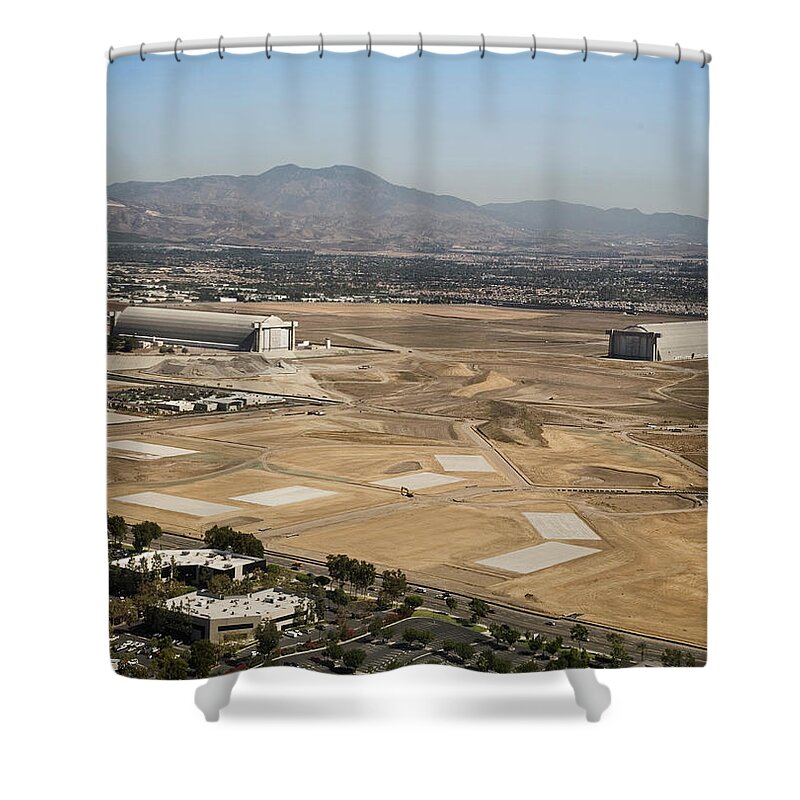 Southern California Shower Curtain featuring the photograph Industrial Area Of El Toro With by Maybaybutter