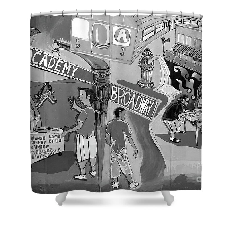 Inwood Shower Curtain featuring the photograph Inwood Mural by Cole Thompson
