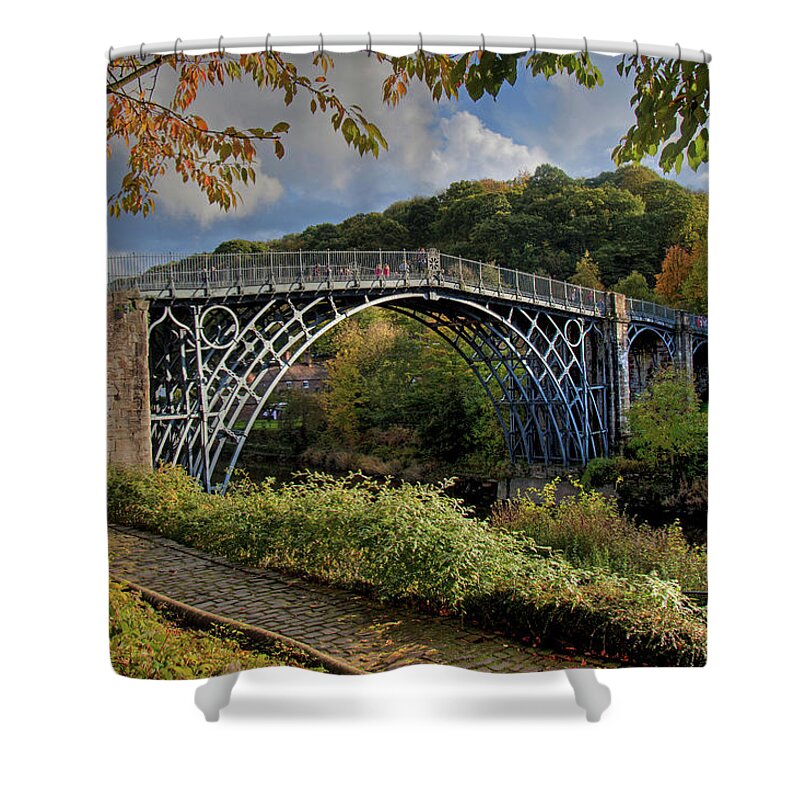 Arch Shower Curtain featuring the photograph Iron Bridge by Gail Johnson