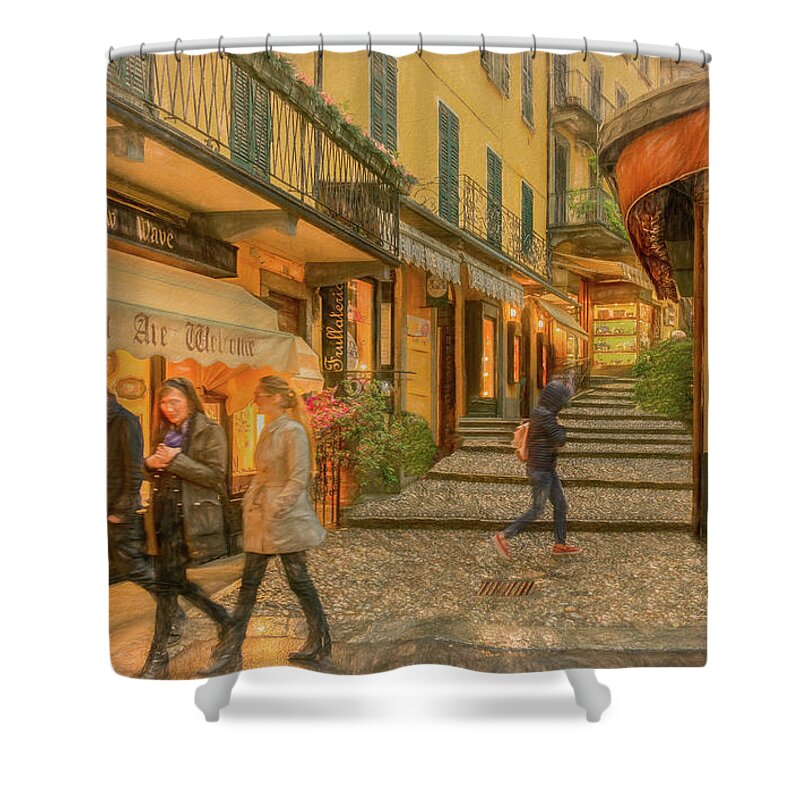 Bellagio Shower Curtain featuring the photograph Italian Style by Marcy Wielfaert