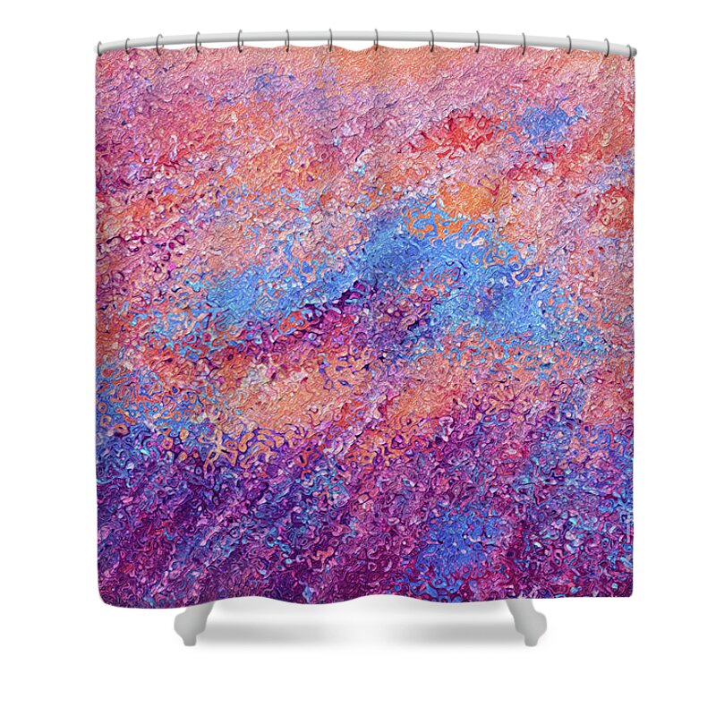 Red Shower Curtain featuring the painting Jesus Christ, The Prince of Peace- Isaiah 9 6 by Mark Lawrence