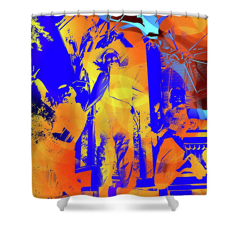 Abstract Shower Curtain featuring the photograph Jump for Joy by William Beuther