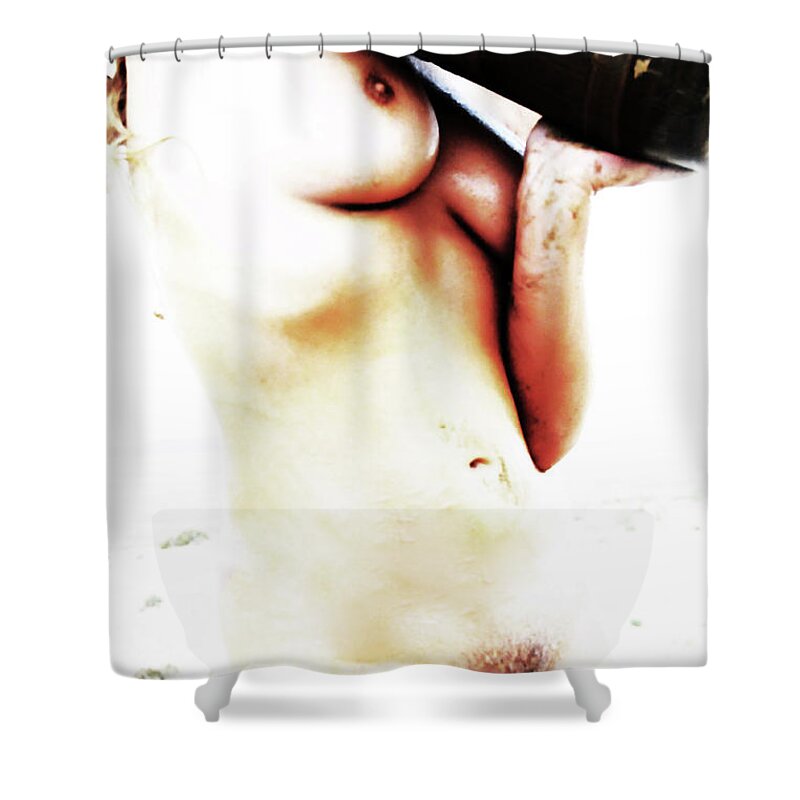 Sand Shower Curtain featuring the photograph Just Add Water by Robert WK Clark