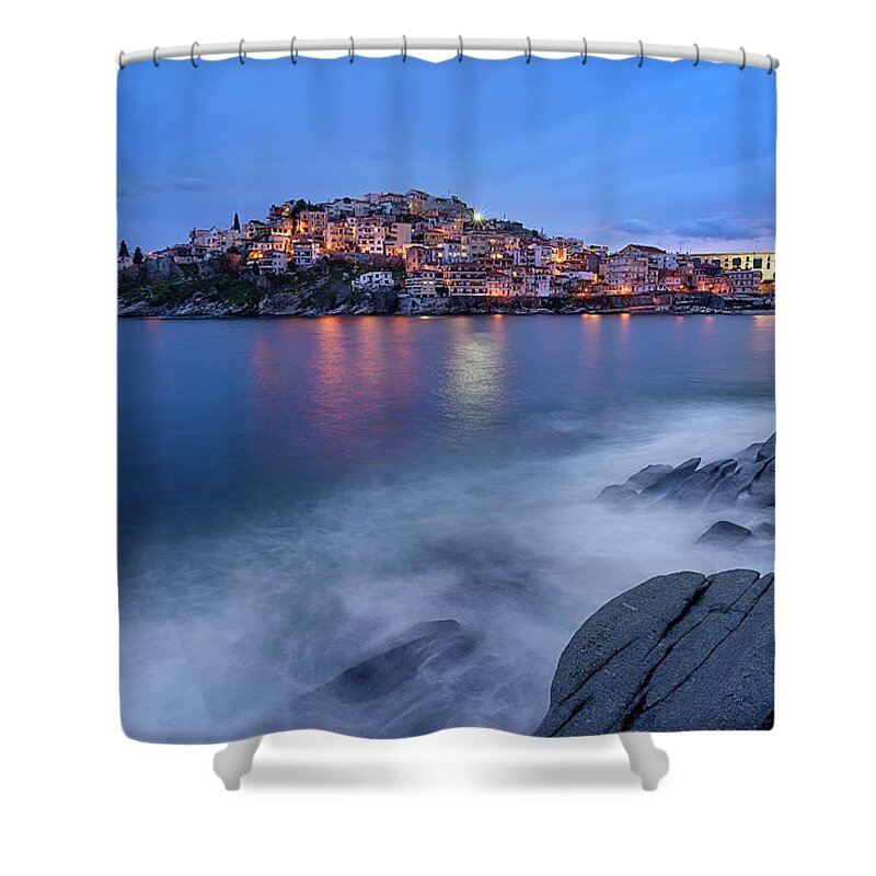 Kavala Shower Curtain featuring the photograph Just Because... by Elias Pentikis