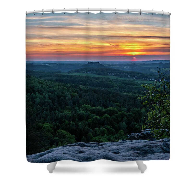 Nature Shower Curtain featuring the photograph Just Before Sunset by Andreas Levi