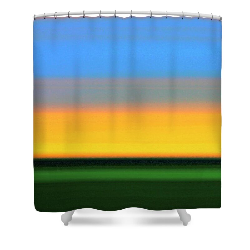 Fen Shower Curtain featuring the photograph Just Before Sunset On A Fen by Bob Davis Photography