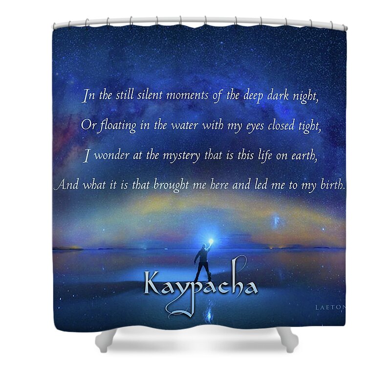 New Age Shower Curtain featuring the digital art Kaypacha - March 6, 2019 by Richard Laeton