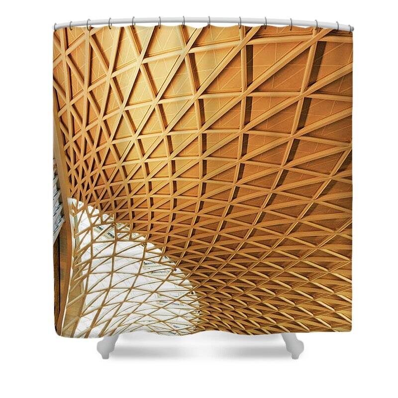 Ceiling Shower Curtain featuring the photograph Kings Cross And St Pancras Station by Alphotographic