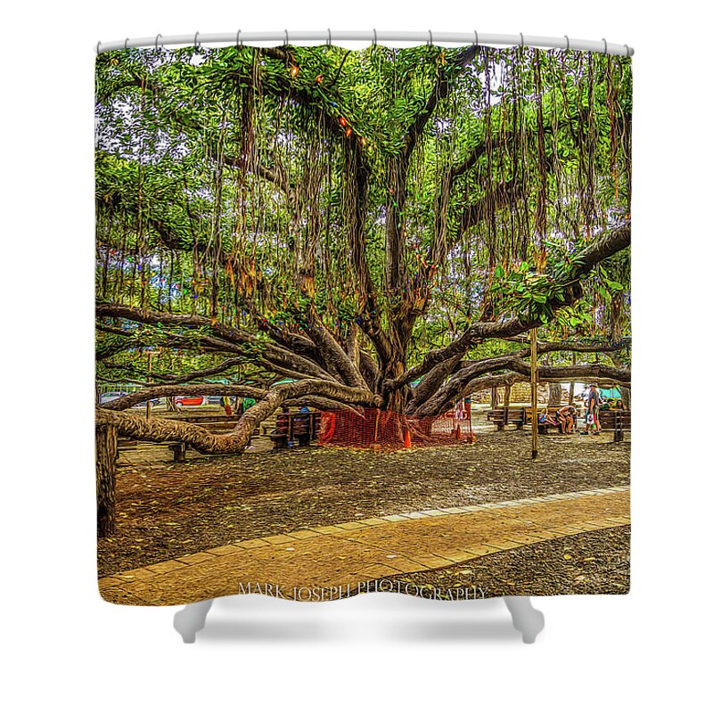 Tree Shower Curtain featuring the photograph Lahaina Banyan Tree by Mark Joseph