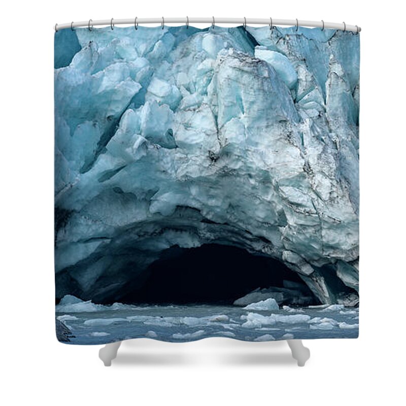 Alaska Shower Curtain featuring the photograph Lair of the Frost Dragon by James Covello