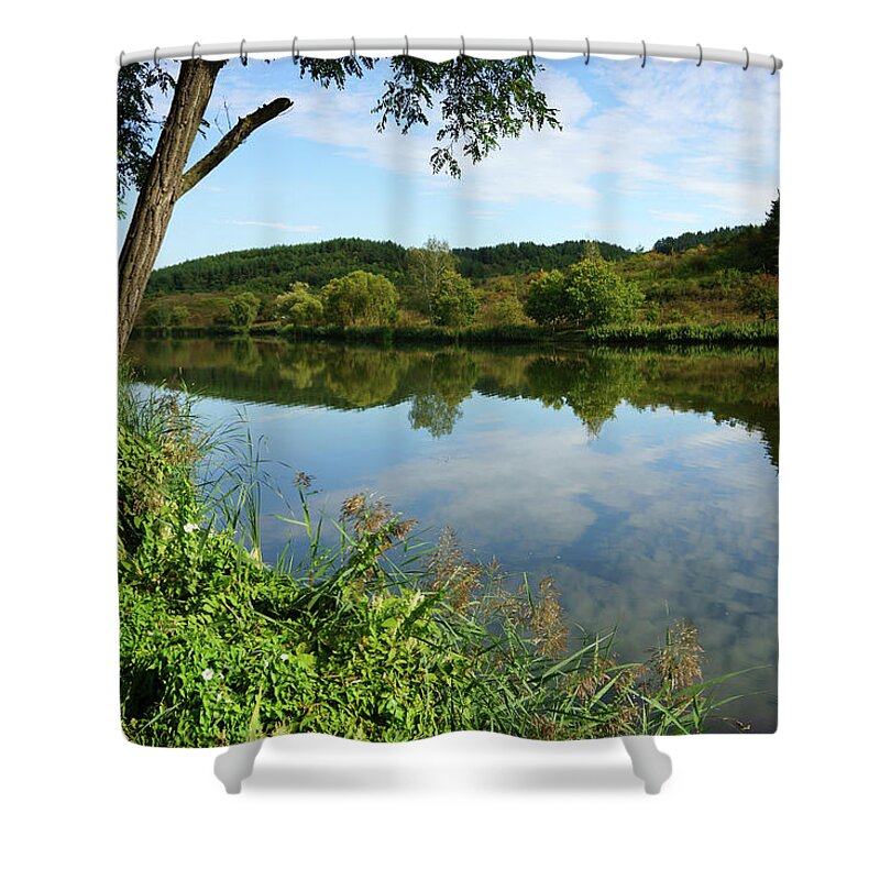 Tranquility Shower Curtain featuring the photograph Lake Buzasvolgyi, Hungary by Chlaus Lotscher