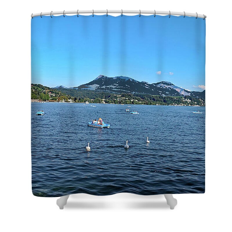 Lake Lucerne Shower Curtain featuring the photograph Lake Lucerne Switzerland by Imagery-at- Work