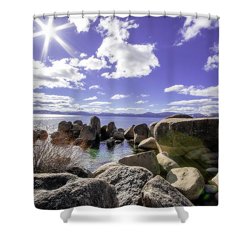 Lake Tahoe Water Shower Curtain featuring the photograph Lake Tahoe 4 by Rocco Silvestri