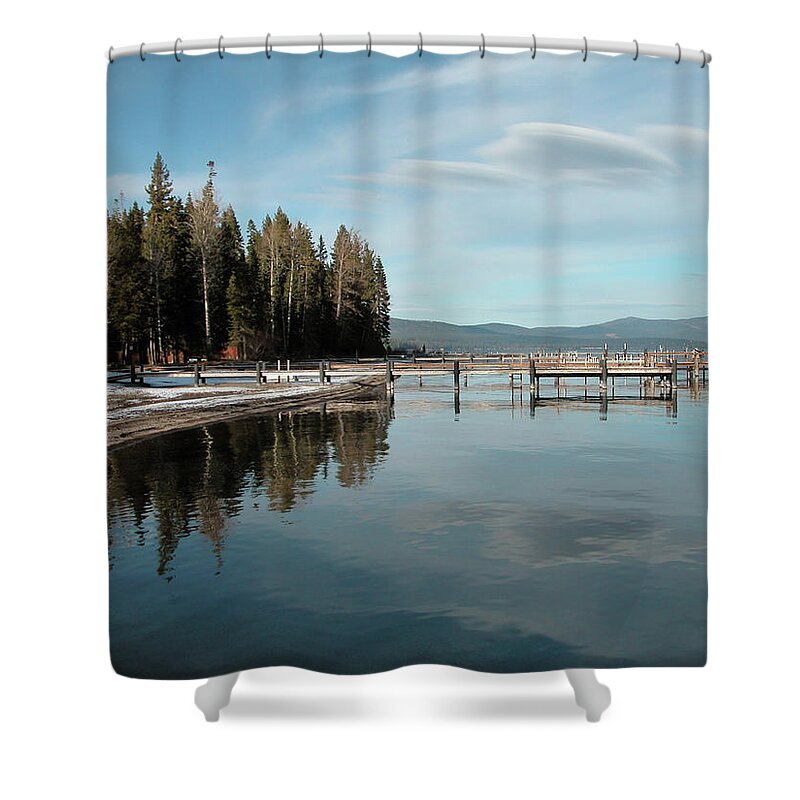Tranquility Shower Curtain featuring the photograph Lake Tahoe by Photo By Zahra Mandana Fard, Baraneh.com