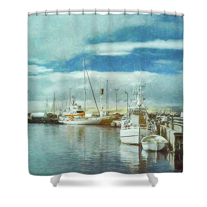 Iceland Shower Curtain featuring the photograph L'amour est bleu by Jim Cook