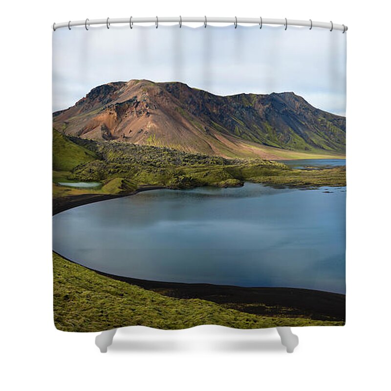 Scenics Shower Curtain featuring the photograph Landmannalaugar, Southern Highlands by Peter Adams