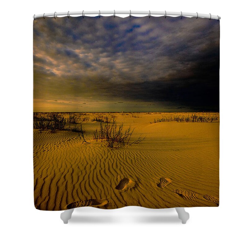 Land's End Prints Shower Curtain featuring the photograph Land's End by John Harding