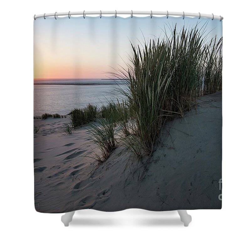 Natural Environment Shower Curtain featuring the photograph Last Sunlight For Today by Hannes Cmarits