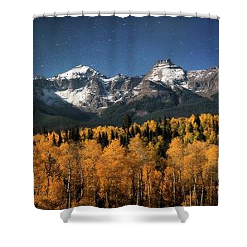 Tranquility Shower Curtain featuring the photograph Late Night Sandwich In The Sneffels by Mike Berenson / Colorado Captures