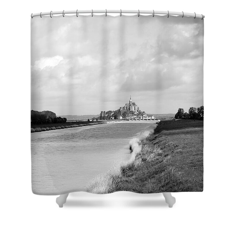 Mont St Michel Shower Curtain featuring the photograph Le Mont Saint Michel 6b by Andrew Fare