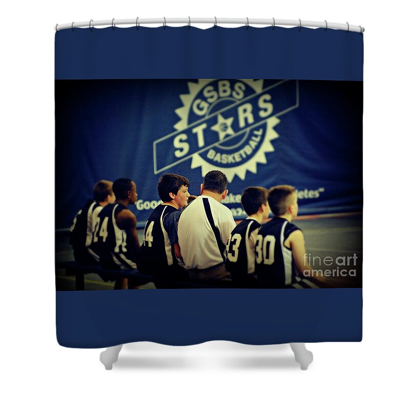 Sports Shower Curtain featuring the photograph Learning the Game by Frank J Casella
