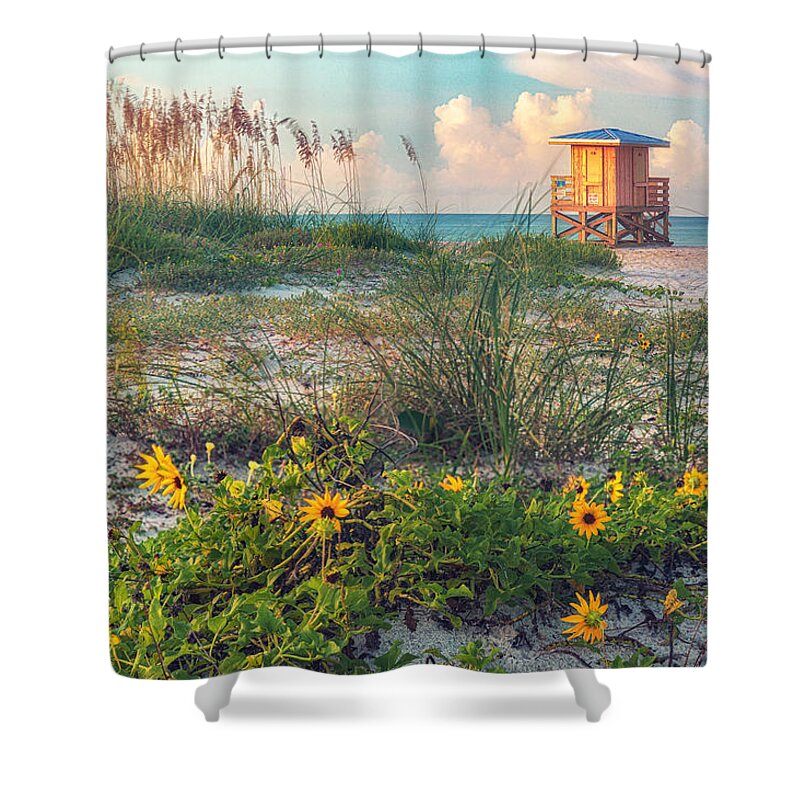 Beach Shower Curtain featuring the photograph Lido Beach by Rod Best