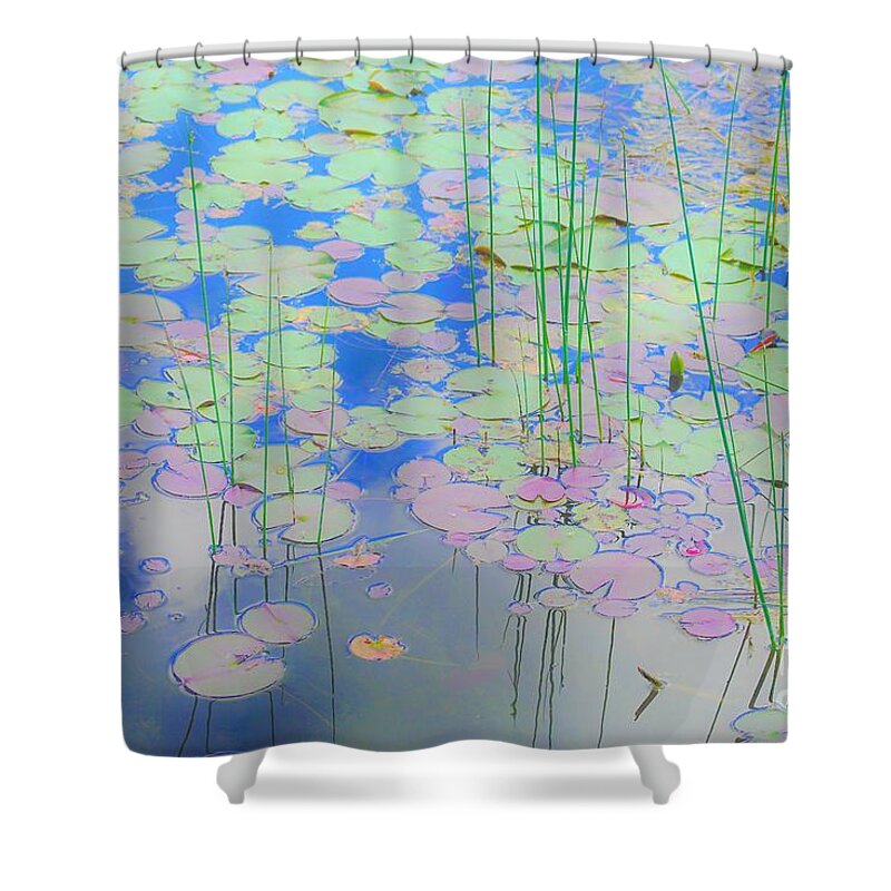 Lily Pads Shower Curtain featuring the photograph Lily Pads1 by Merle Grenz
