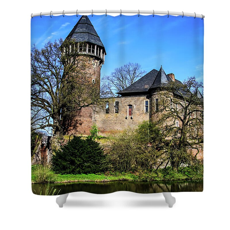 Burg Linn Shower Curtain featuring the photograph Linn Castle by Dawn Richards