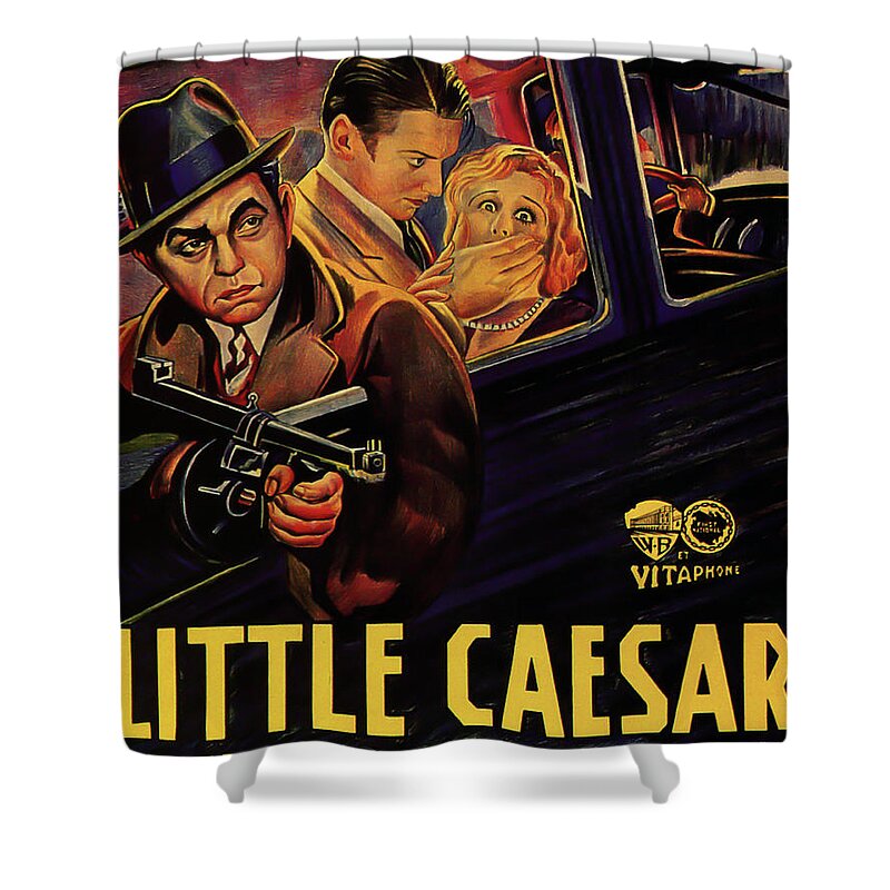 Little Caesar Shower Curtain featuring the photograph Little Caesar Poster Repro by Sad Hill - Bizarre Los Angeles Archive