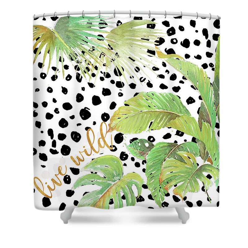 Live Shower Curtain featuring the painting Live Wild by Patricia Pinto