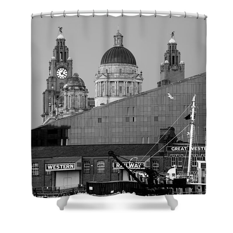 City Shower Curtain featuring the photograph Liverpool by Jolly Van der Velden