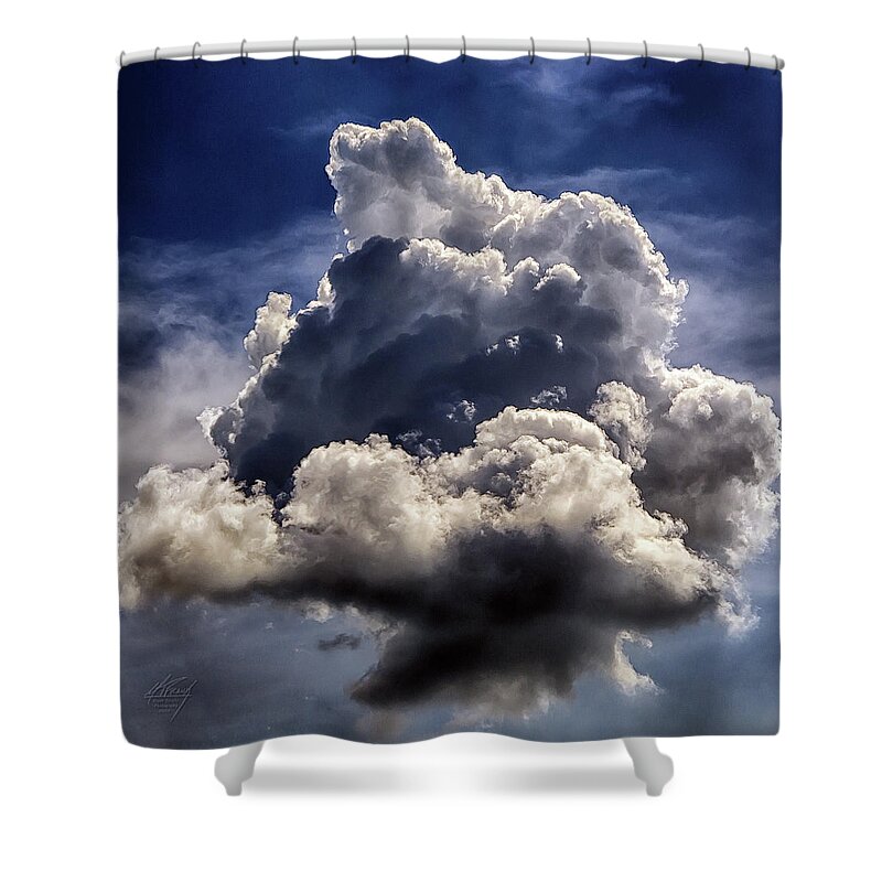 Storm Shower Curtain featuring the photograph Lone Thundercloud by Michael Frank