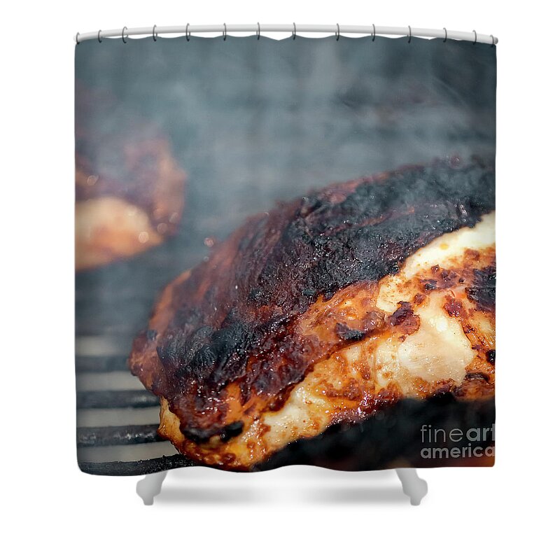 Bbq Shower Curtain featuring the photograph Love those Thighs by Shawn Jeffries