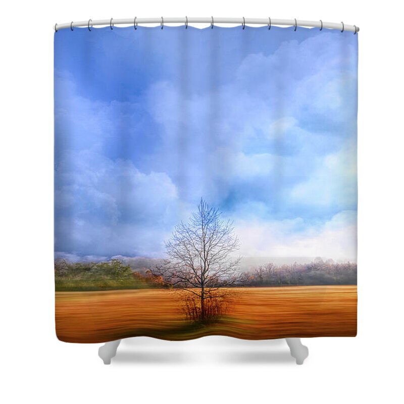 Appalachia Shower Curtain featuring the photograph Loyalty at Daybreak by Debra and Dave Vanderlaan