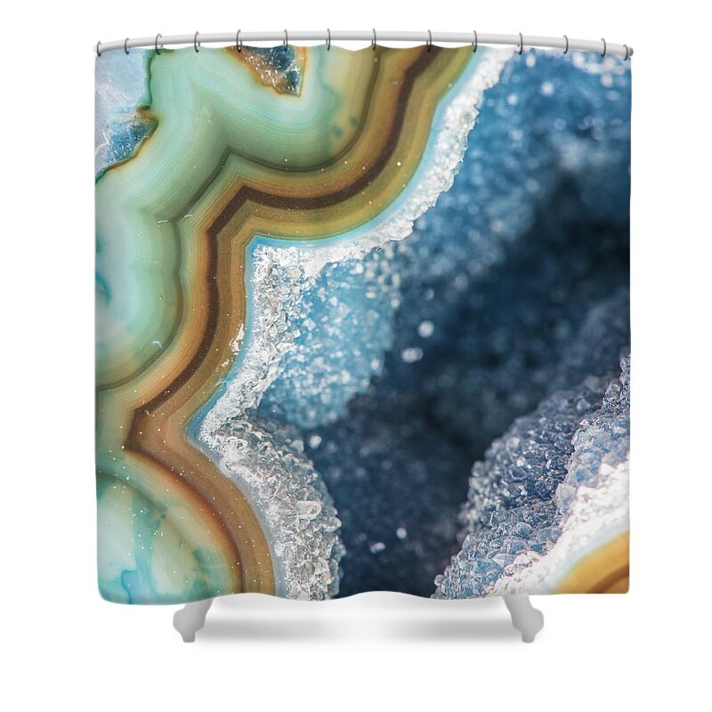 Volcanic Rock Shower Curtain featuring the photograph Macro Photography by John Lawson, Belhaven