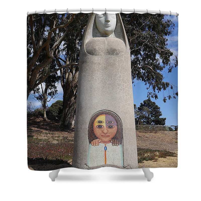 Richard Reeve Shower Curtain featuring the photograph Madonna 2 by Richard Reeve