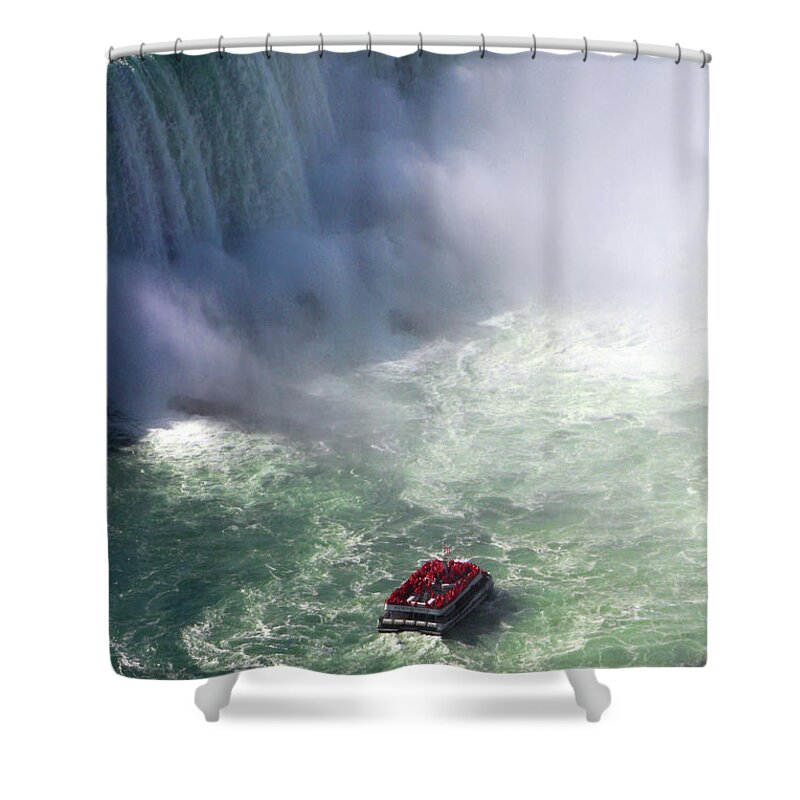 Maid Of The Mist Shower Curtain featuring the photograph Maid of the Mist - Niagara Falls by Doc Braham