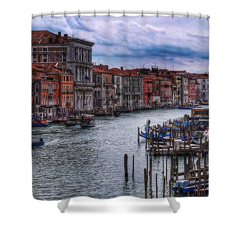  Shower Curtain featuring the photograph Main Canal by Al Harden