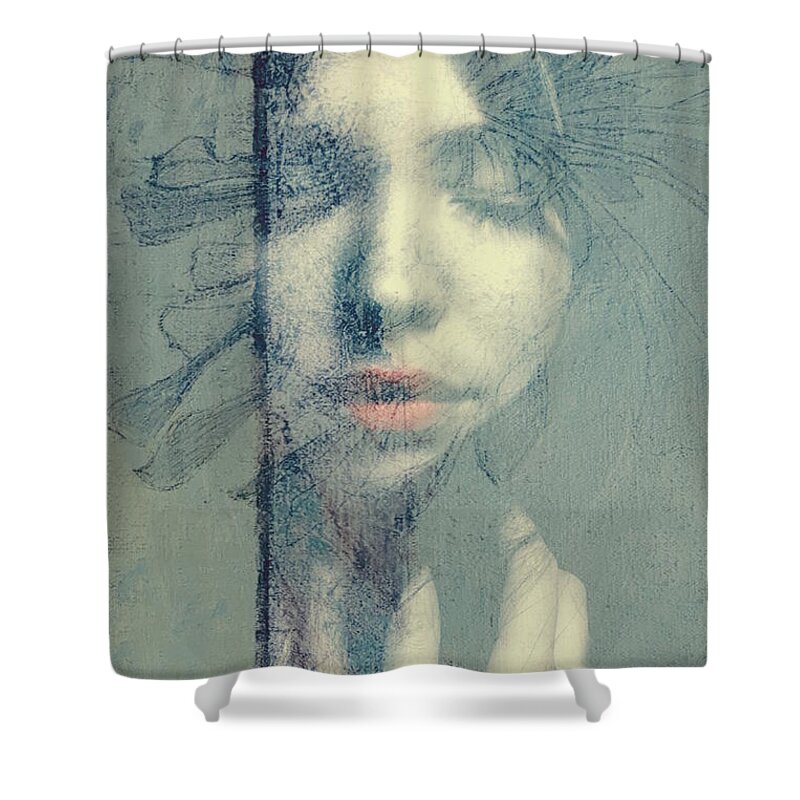 Love Shower Curtain featuring the mixed media Make It With You by Paul Lovering