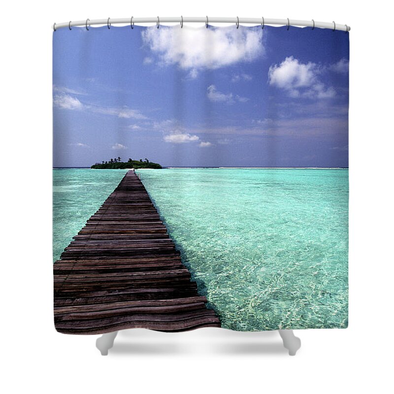 Tropical Climate Shower Curtain featuring the photograph Maldives, North Malé Atoll, Indian by Tropicalpixsingapore