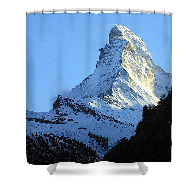Snow Shower Curtain featuring the photograph Matterhorn by Cjmckendry