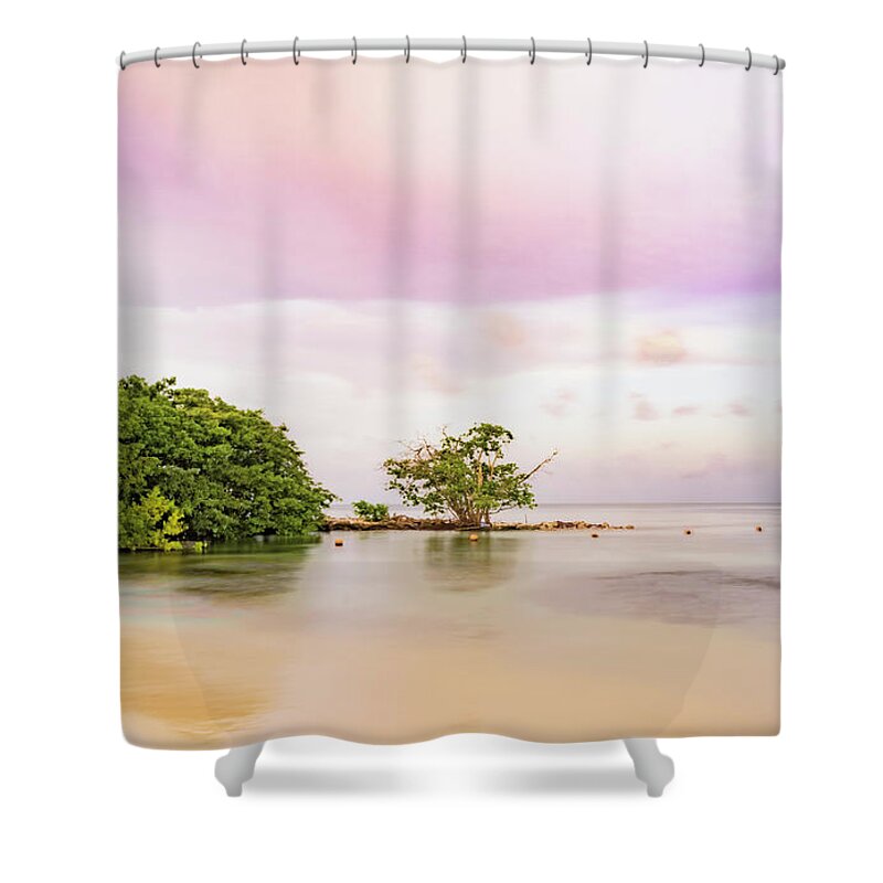 Skyline Shower Curtain featuring the photograph Mayan Sea by Silvia Marcoschamer