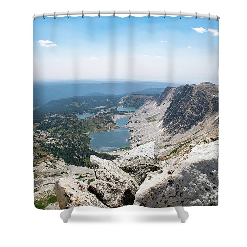 Mountain Shower Curtain featuring the photograph Medicine Bow Peak by Nicole Lloyd
