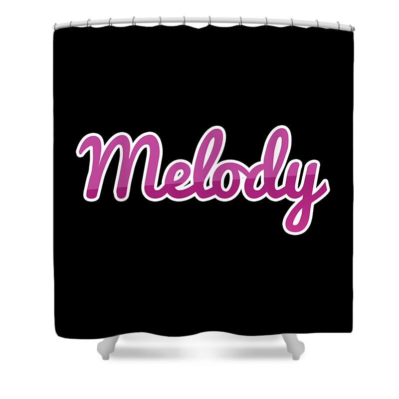 Melody Shower Curtain featuring the digital art Melody #Melody by TintoDesigns