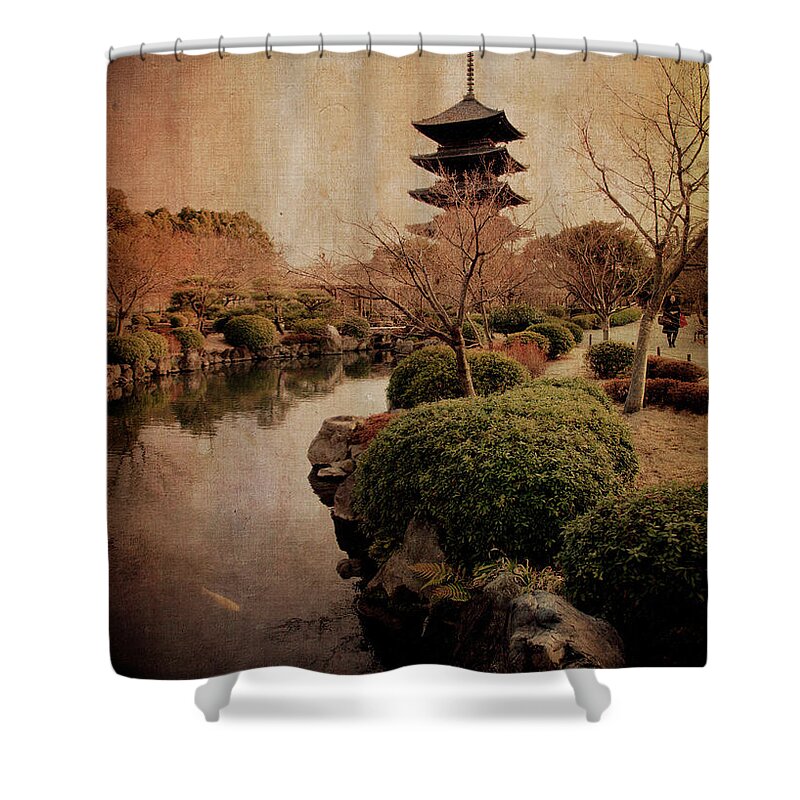 Tōji Shower Curtain featuring the photograph Memories of Japan 2 by RicharD Murphy